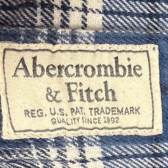 Men's ABERCROMBIE & FITCH Soft AF Flannel Plaid Button Down Shirt | Size M - Picture 5 of 7